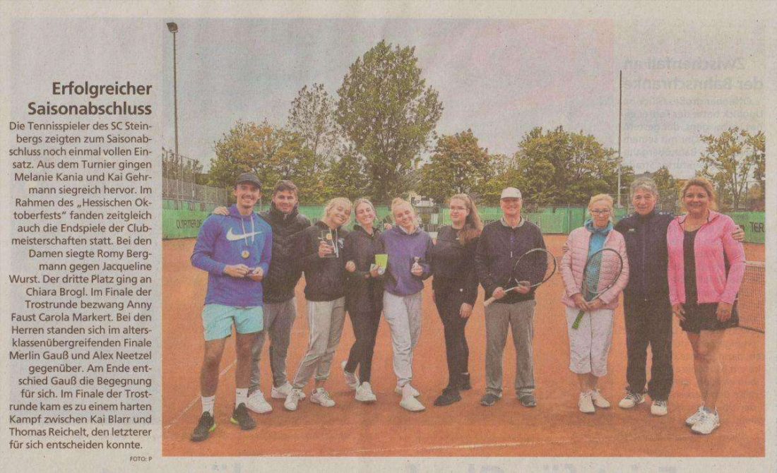 Pressebericht zum Saisonabschluss