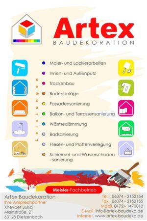 Artex Baudekoration Artex Baudekoration