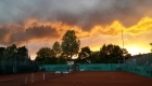 Abendstimmung am Tennisplatz